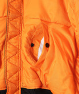 Technical Nylon Black Rhinestone Bomber