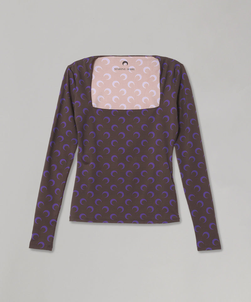 マリーン セル(Marine Serre)｜Moon Printed Jersey Ls Squaren