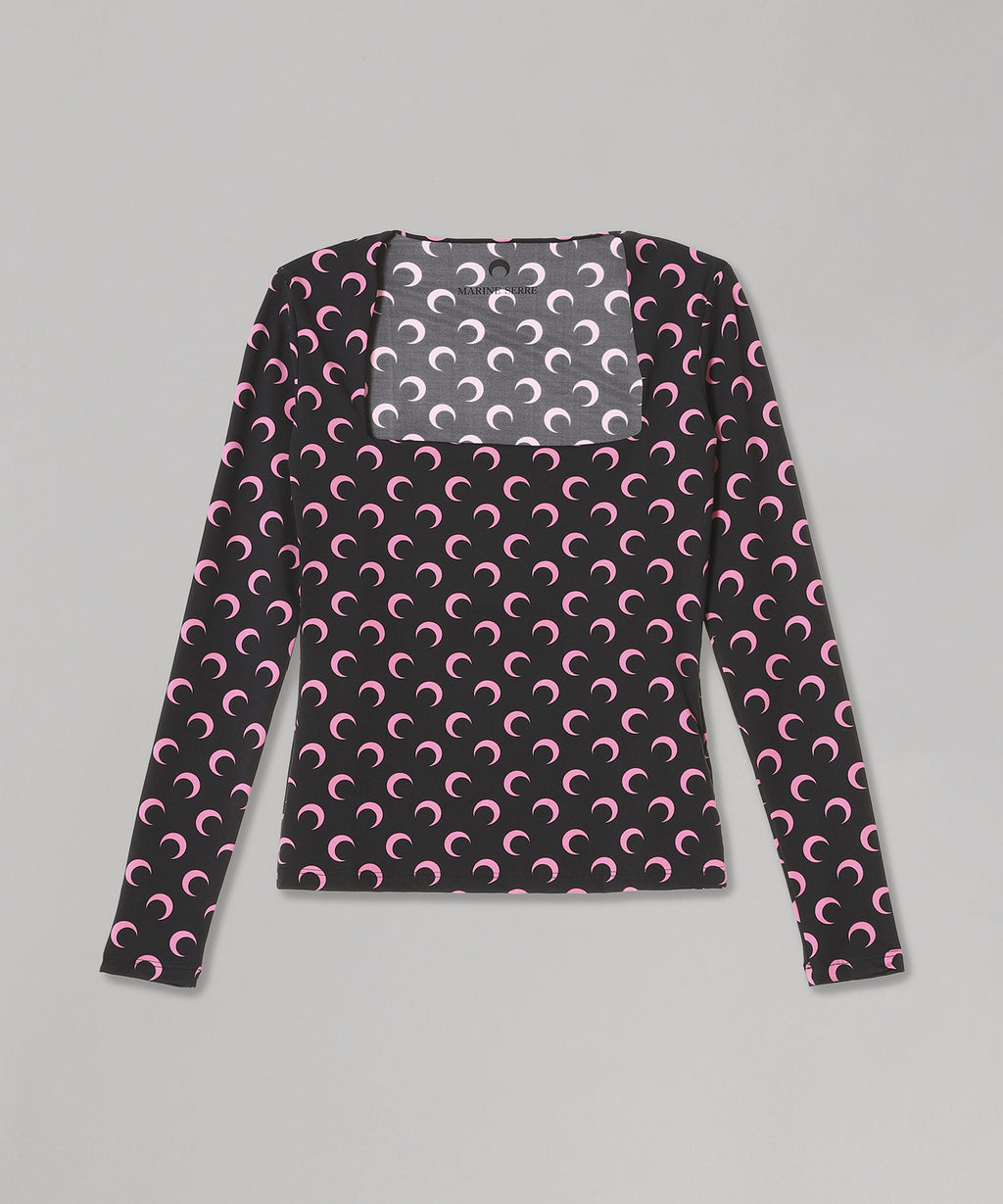 Moon Printed Jersey Ls Squaren｜マリーン セル(Marine Serre