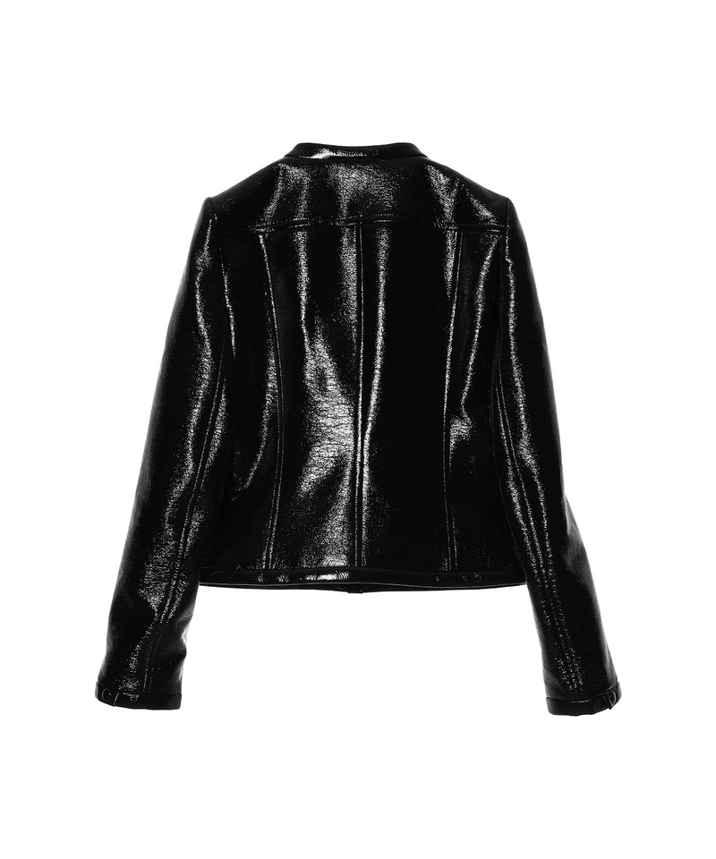 クレージュ(courrèges)｜Iconic Vinyl Biker Jacket｜スニーカー 