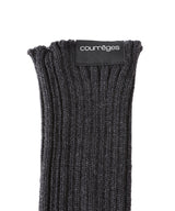 Ac Rib Knit Wool Mittens-courrèges-Forget-me-nots Online Store