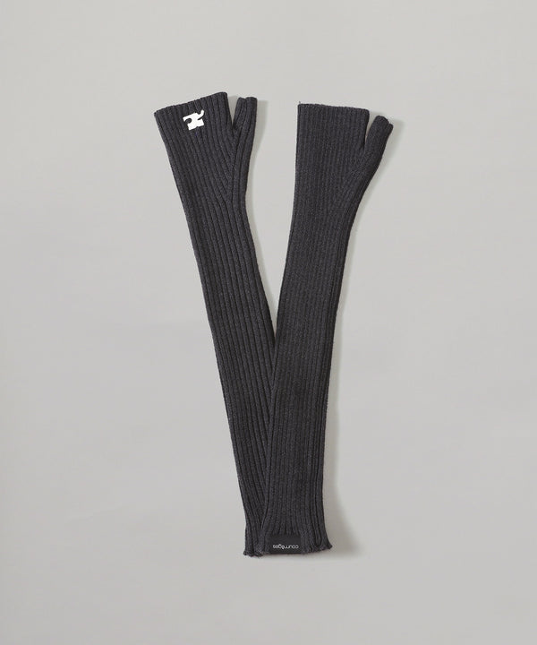 Ac Rib Knit Wool Mittens-courrèges-Forget-me-nots Online Store