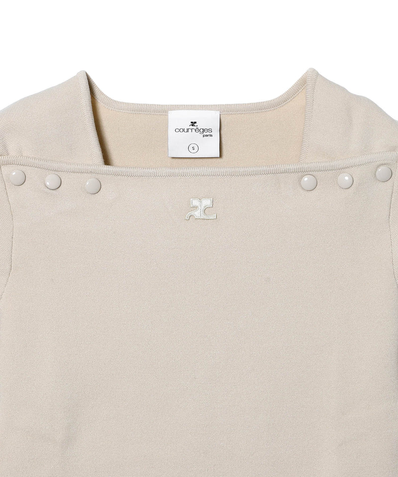 Neckline Milano Knit Sweater-courrèges-Forget-me-nots Online Store