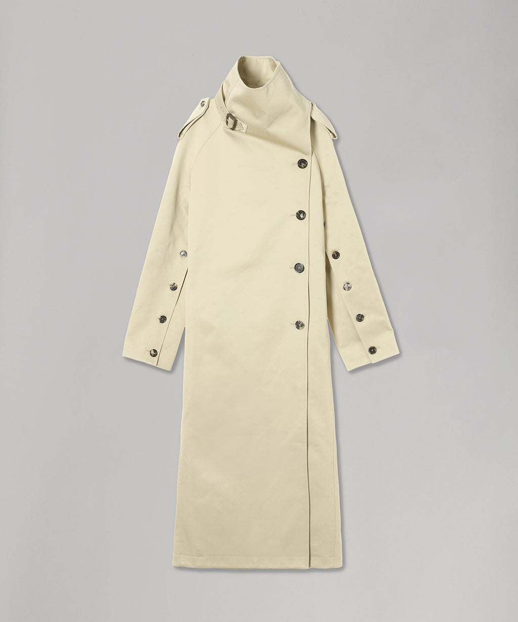 Oblique Trench Coat ｜クレージュ(courrèges)｜Forget-me-nots Online