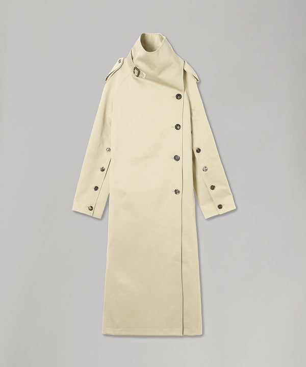 Oblique Trench Coat-courrèges-Forget-me-nots Online Store