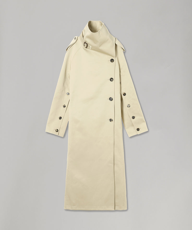 Oblique Trench Coat-courrèges-Forget-me-nots Online Store