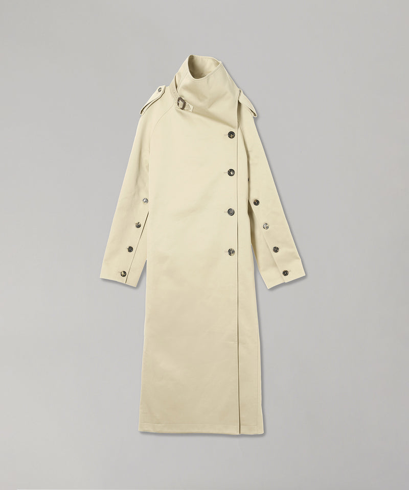 Oblique Trench Coat-courrèges-Forget-me-nots Online Store