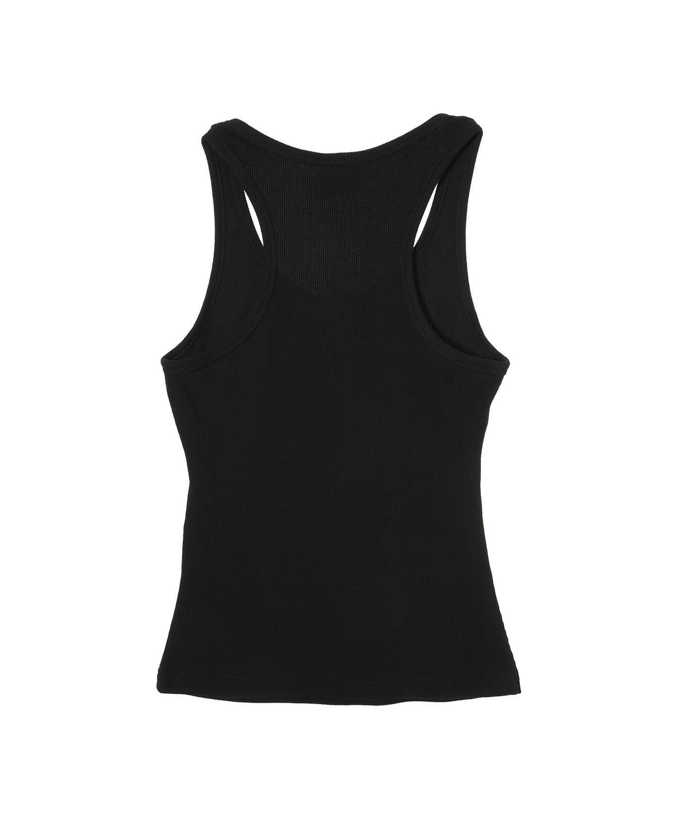 美品　クレージュ ロゴ　黒 タンクトップ クレージュ(courrèges)｜Rib 90S Tank Top ｜Forget-me-nots