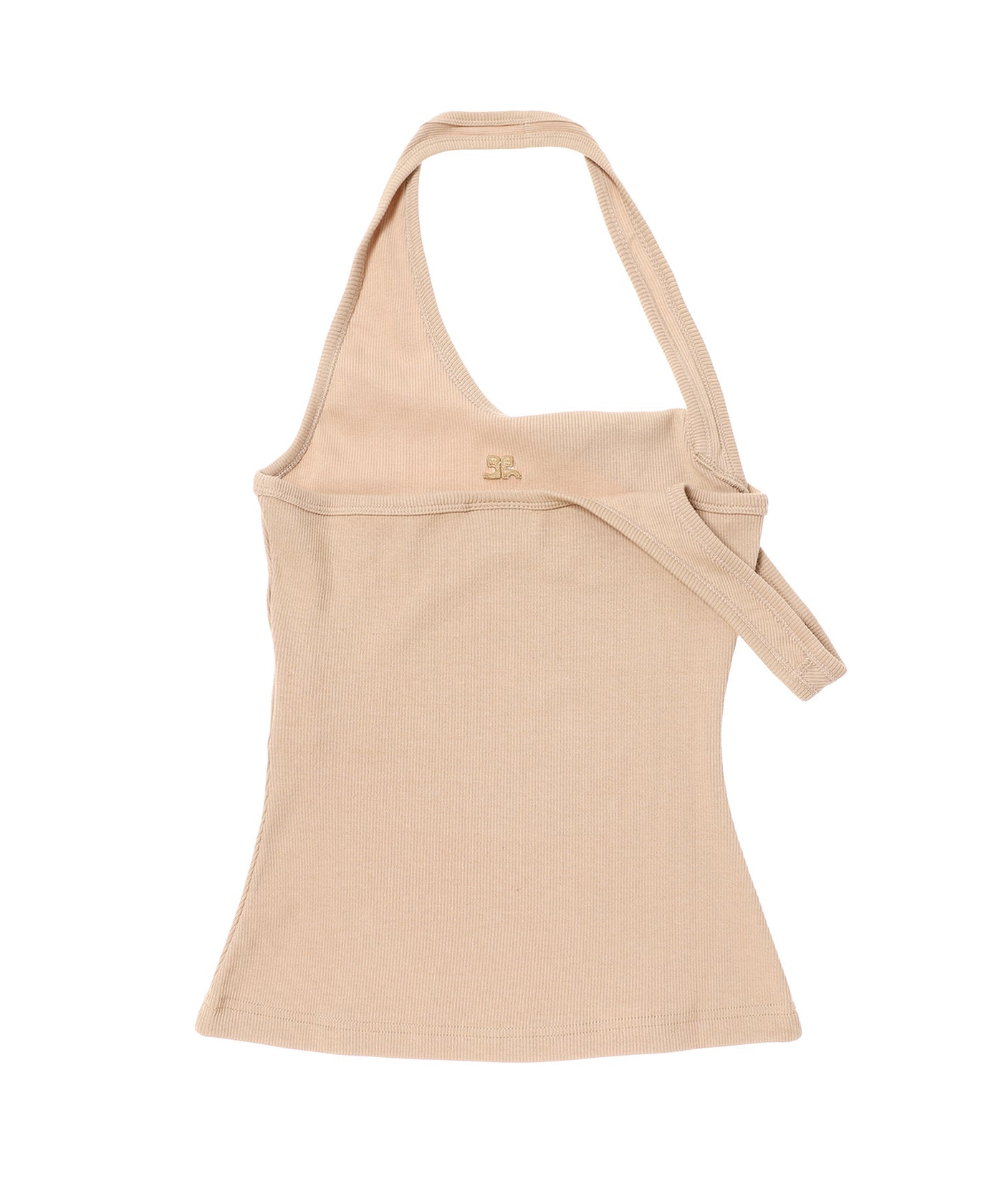 COURREGES クレシュ ツイスト リフニット ロンクトレス クレージュ(courrèges)｜Circle Rib Knit Top ｜Forget-me-nots