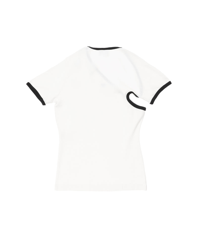 Slash Contrast T-Shirt-courrèges-Forget-me-nots Online Store