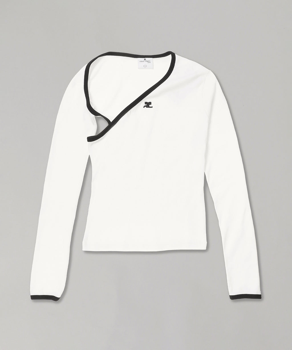 クレージュ(courrèges)｜Slash Contrast Top｜Forget-me-nots Online Store