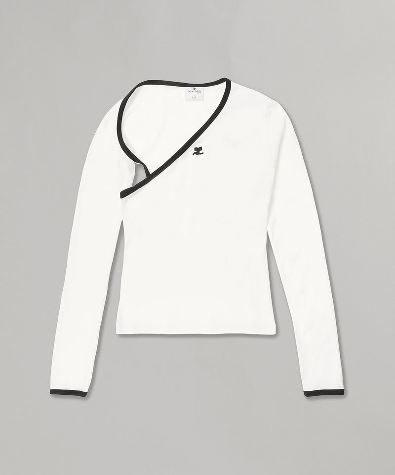 Slash Contrast Top｜クレージュ(courrèges)｜Forget-me-nots Online Store