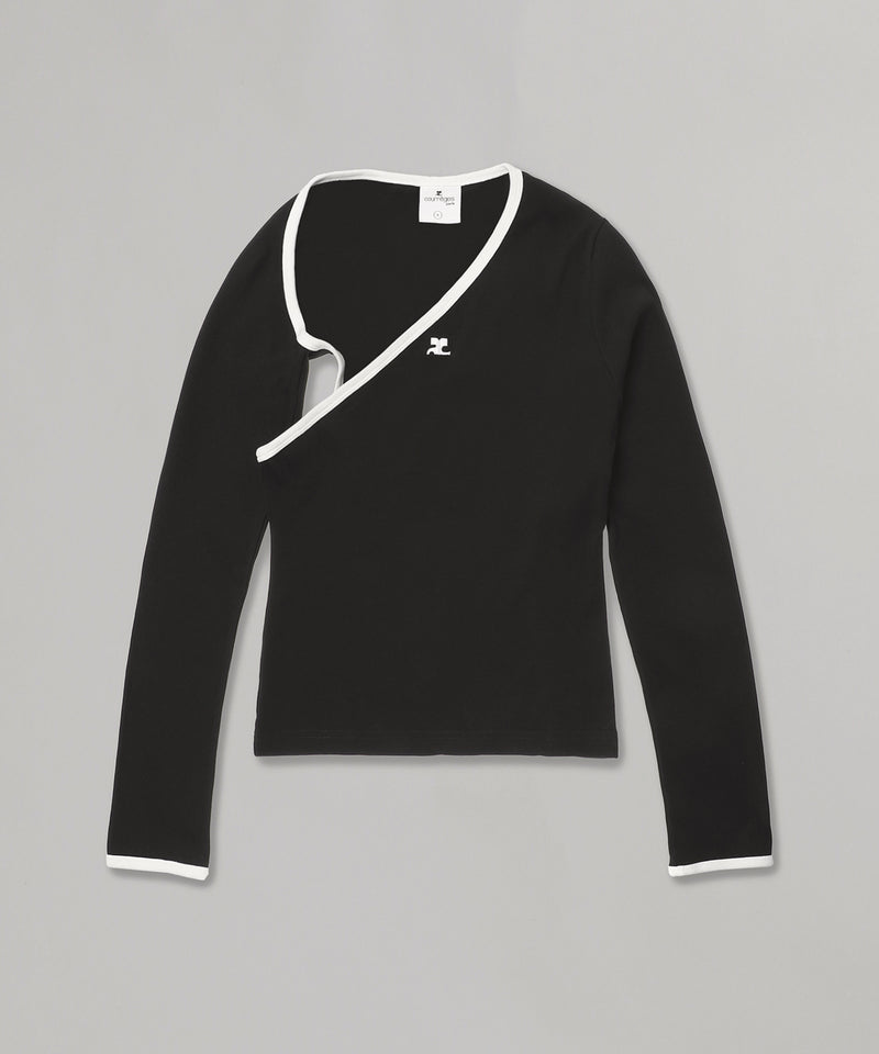 Slash Contrast Top｜クレージュ(courrèges)｜Forget-me-nots Online Store