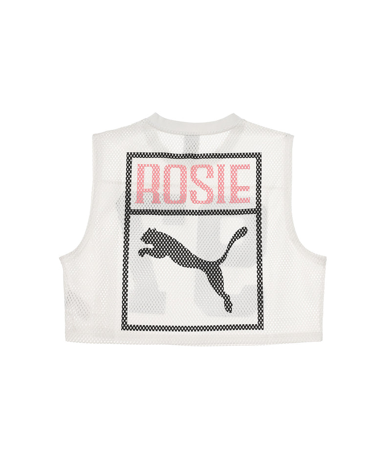 Puma x Rosé Relaxed Mesh Top-PUMA-Forget-me-nots Online Store