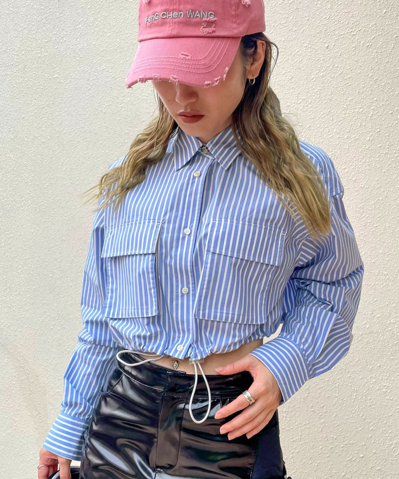 Cropped Shirts-Forget-me-nots-Forget-me-nots Online Store