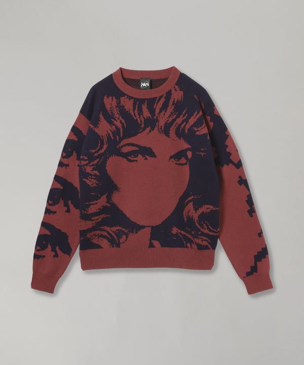 Handmaiden Crewneck Knit-Perks And Mini-Forget-me-nots Online Store