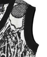 Arrangement V-Neck Knitted Vest-Perks And Mini-Forget-me-nots Online Store