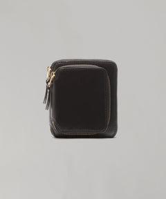 二つ折りzip財布 Outside Pocket-Comme des Garçons Wallet-Forget-me-nots Online Store