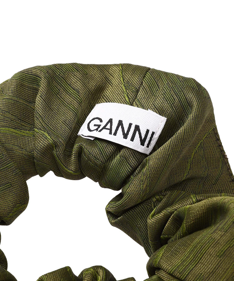 Shiny Jacquard Scrunchie-GANNI-Forget-me-nots Online Store