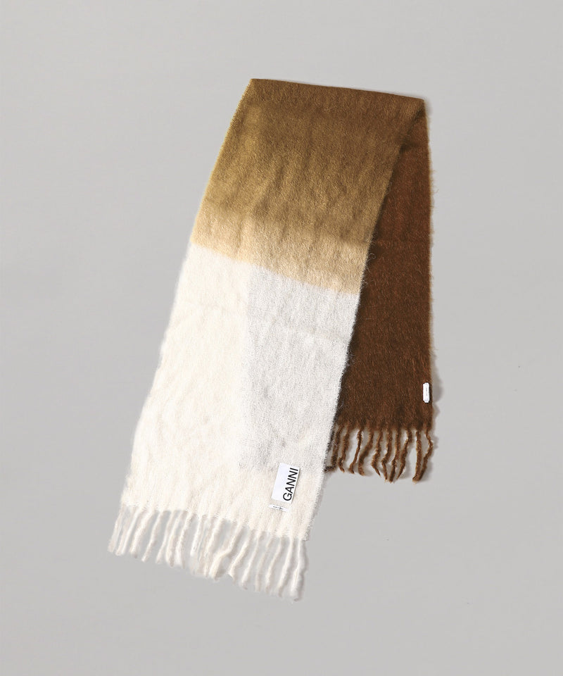 Mohair Gradient Scarf-GANNI-Forget-me-nots Online Store