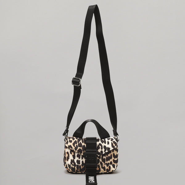 Recycled Tech Mini Satchel Leopard