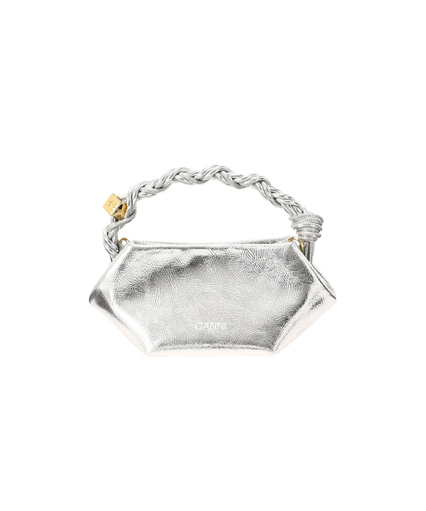 Ganni Bou Bag Mini Silver-GANNI-Forget-me-nots Online Store