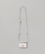 Ganni Bou Wallet On Strap Silver-GANNI-Forget-me-nots Online Store