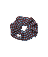 Stretch Seersucker Ruffle Scrunchie-GANNI-Forget-me-nots Online Store