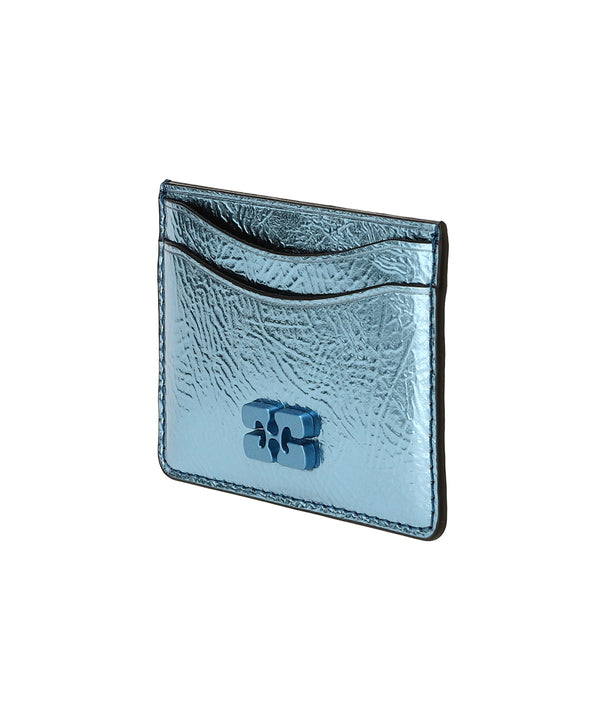 Ganni Bou Card Holder Metallic-GANNI-Forget-me-nots Online Store