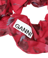 Printed Satin Scrunchie-GANNI-Forget-me-nots Online Store