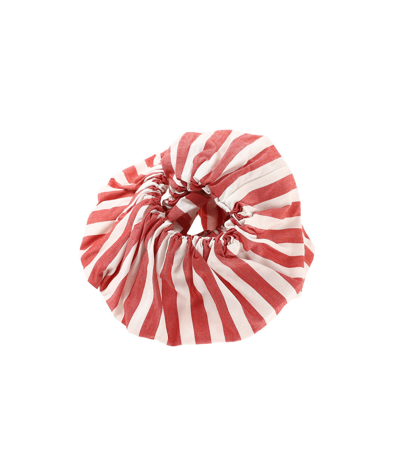 Stripe Cotton Scrunchie-GANNI-Forget-me-nots Online Store