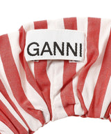 Stripe Cotton Scrunchie-GANNI-Forget-me-nots Online Store