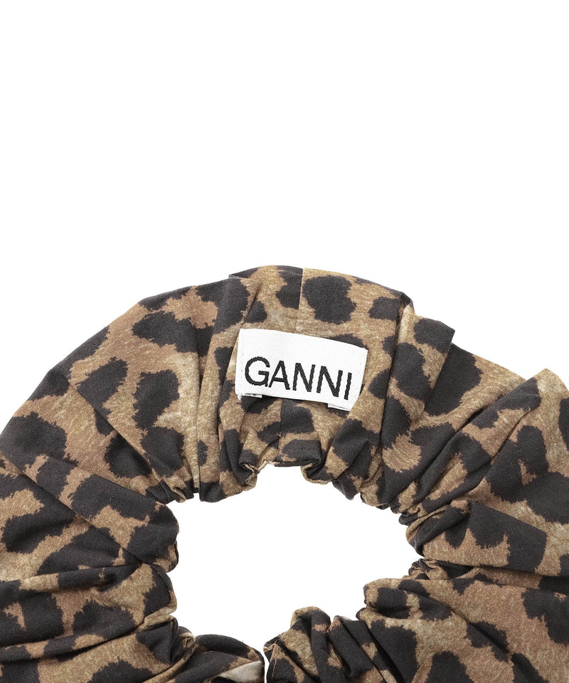 Printed Cotton Scrunchie-GANNI-Forget-me-nots Online Store