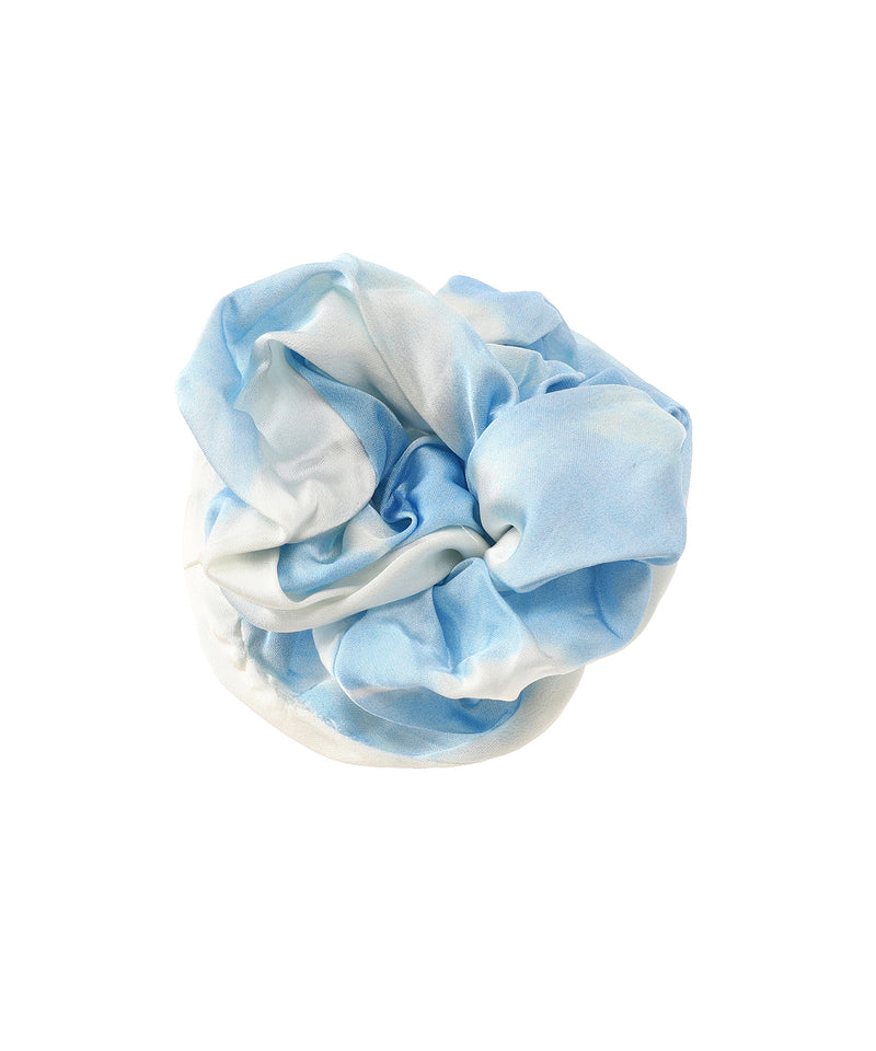 Printed Satin Scrunchie-GANNI-Forget-me-nots Online Store