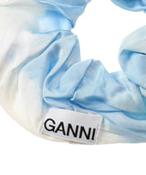 Printed Satin Scrunchie-GANNI-Forget-me-nots Online Store