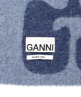 Narrow Logo Scarf-GANNI-Forget-me-nots Online Store