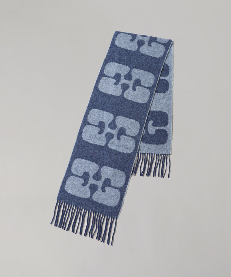 Narrow Logo Scarf-GANNI-Forget-me-nots Online Store