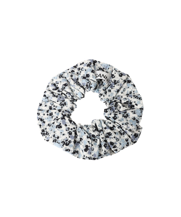 Printed Cotton Scrunchie-GANNI-Forget-me-nots Online Store