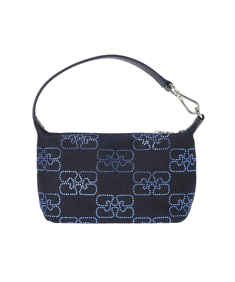 Butterfly Small Pouch Denim Sparkle-GANNI-Forget-me-nots Online Store