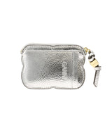 Butterfly Compact Zipped Wallet Metallic-GANNI-Forget-me-nots Online Store