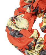 Printed Satin Scrunchie-GANNI-Forget-me-nots Online Store