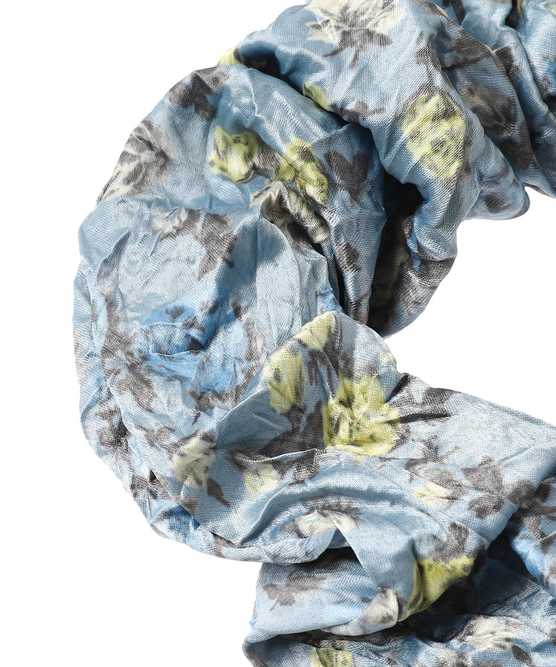 Crinkled Satin Scrunchie-GANNI-Forget-me-nots Online Store