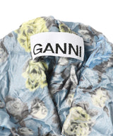 Crinkled Satin Scrunchie-GANNI-Forget-me-nots Online Store