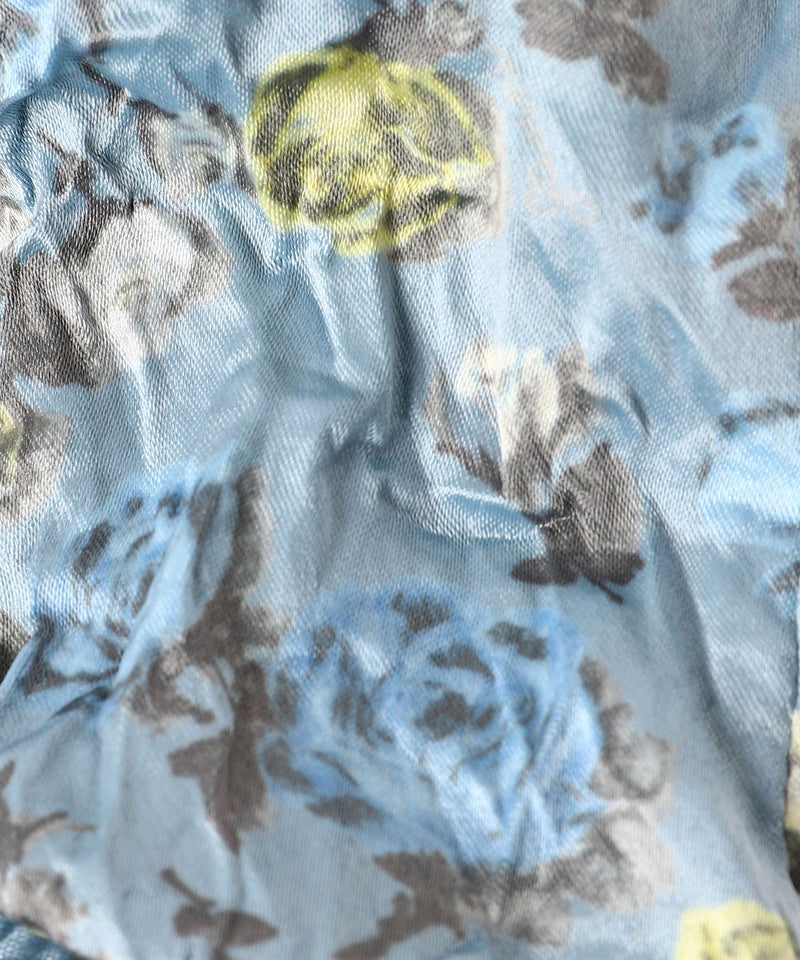 Crinkled Satin Scrunchie-GANNI-Forget-me-nots Online Store