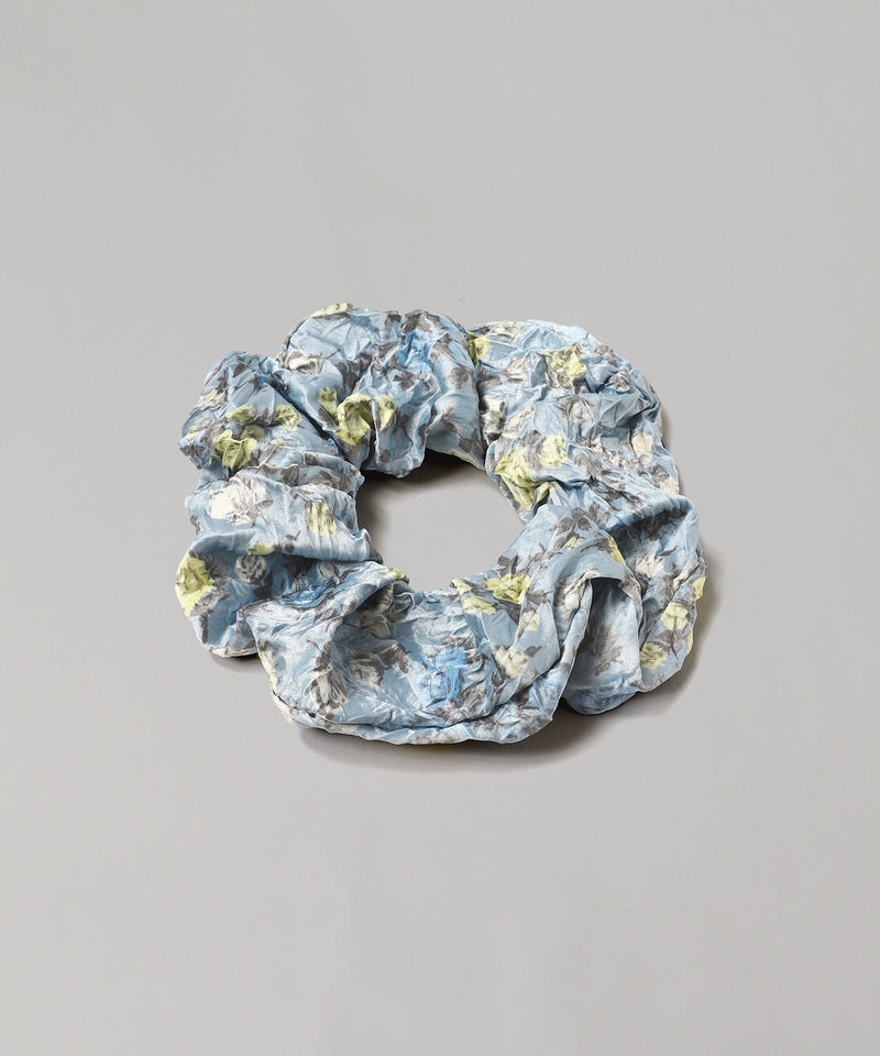 Crinkled Satin Scrunchie-GANNI-Forget-me-nots Online Store