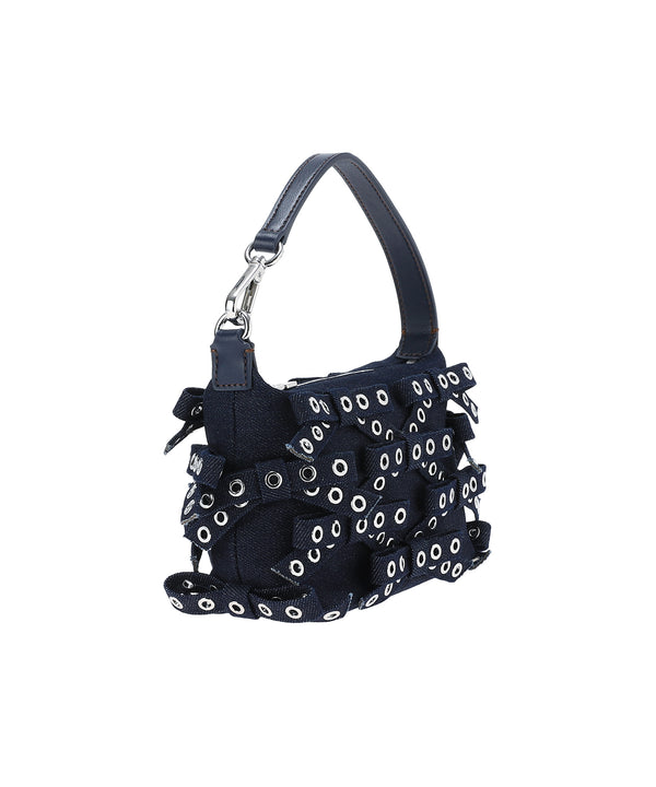 Butterfly Small Pouch Bow Eyelet Denim-GANNI-Forget-me-nots Online Store