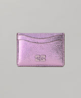 Ganni Bou Card Holder Metallic-GANNI-Forget-me-nots Online Store