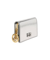 Ganni Bou Flap Card Holder Metallic-GANNI-Forget-me-nots Online Store