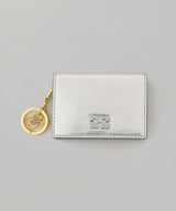 Ganni Bou Flap Card Holder Metallic-GANNI-Forget-me-nots Online Store