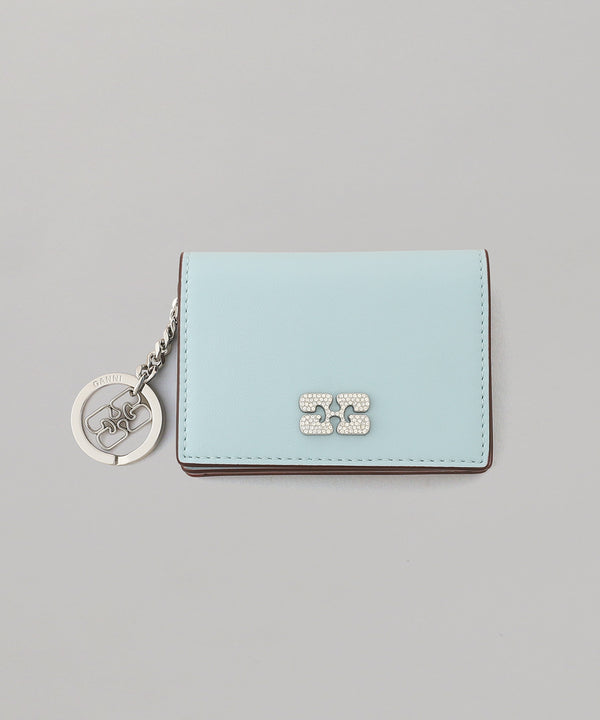 Ganni Bou Flap Card Holder Strass-GANNI-Forget-me-nots Online Store